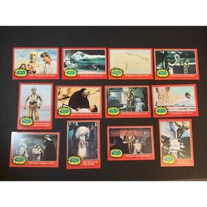 1977 Topps Star Wars Series 2 Red Border Complete 66 Card Set No Stickers